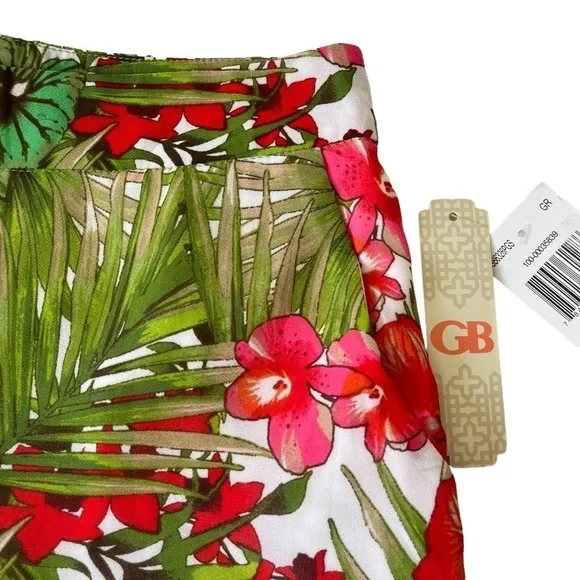 NWT GB Tropical Print Dressy Shorts Size Small - Picture 3 of 11
